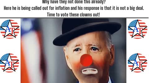 Joe Biden interview with clown face