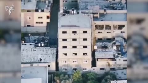 Footage released by the IDF shows a strike by an attack helicopter on a Hamas sniper