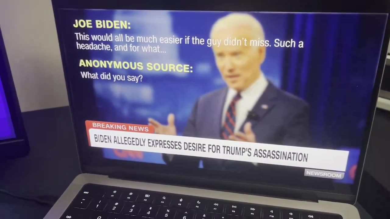 leaked audio from a news outlet of joe biden allegedly expressing desire for trumps assassination