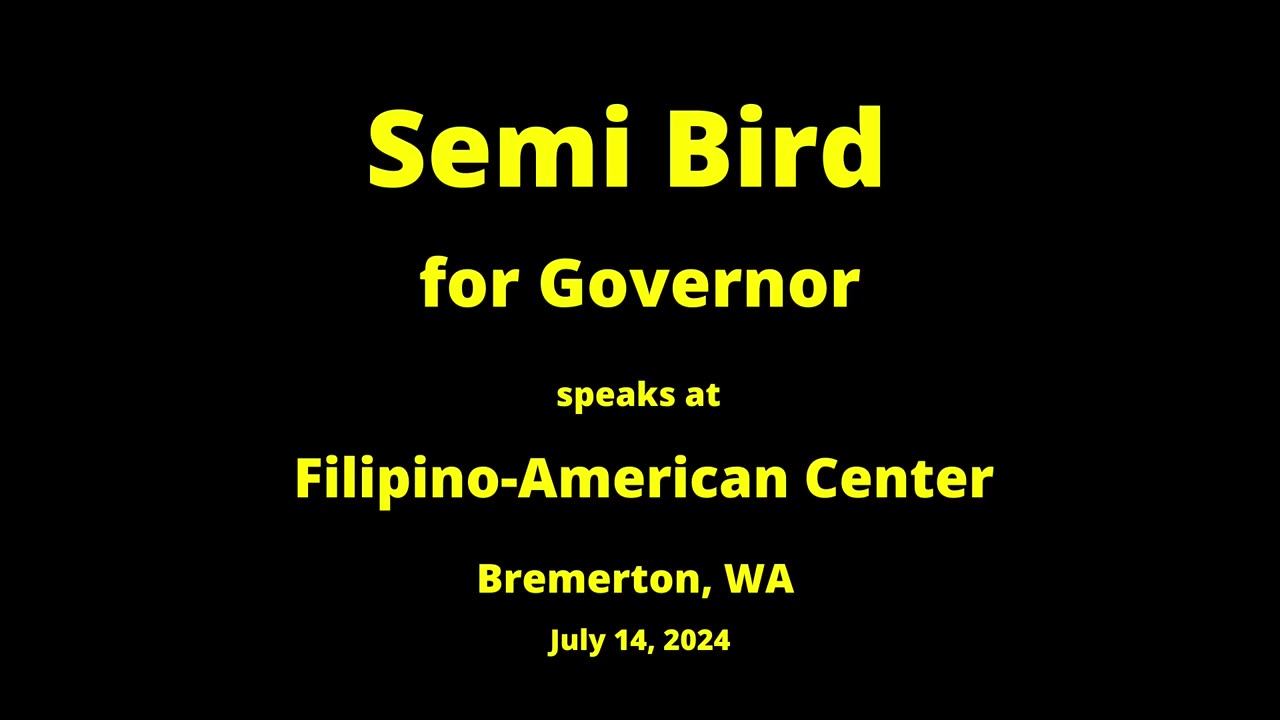 Semi Bird at Filipino American Center Bremerton WA