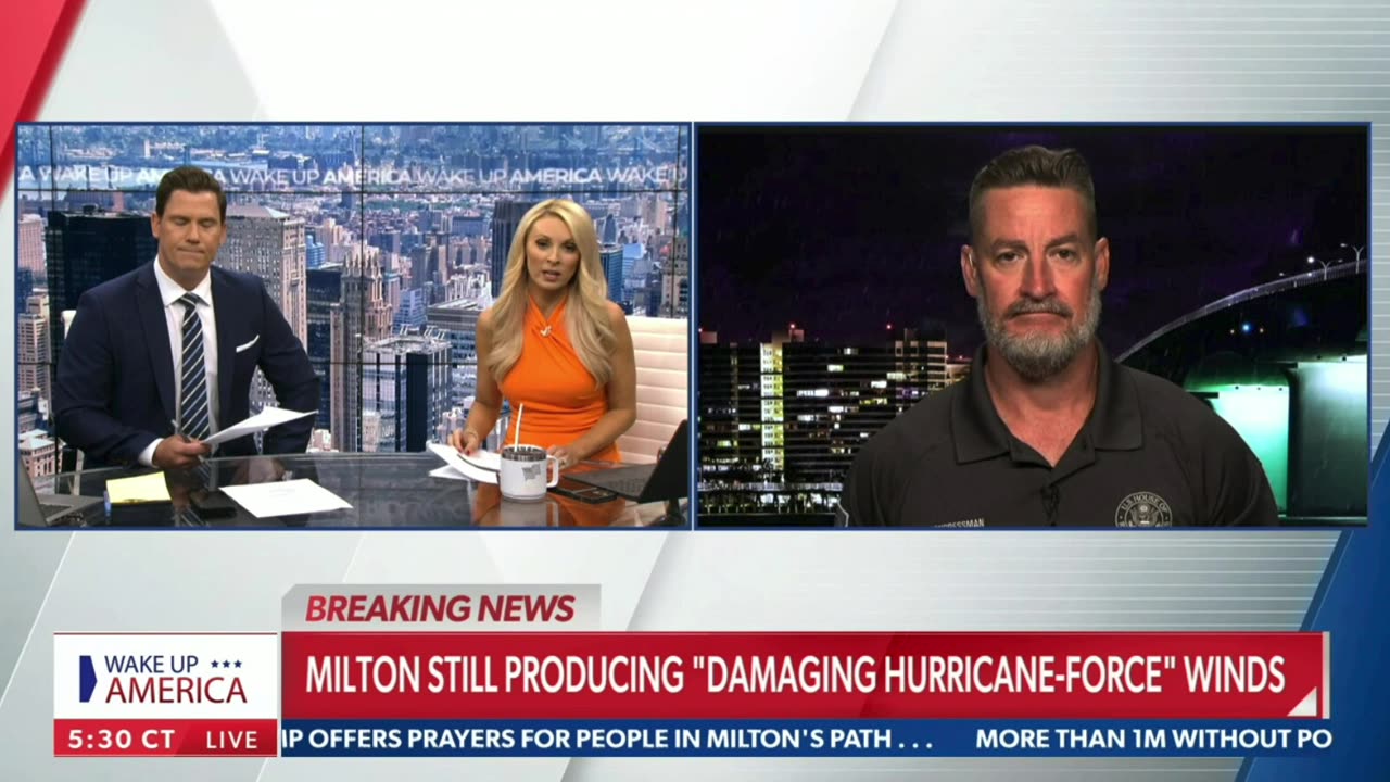 Joining Wake Up America to Discuss the Damage after Hurricane Milton