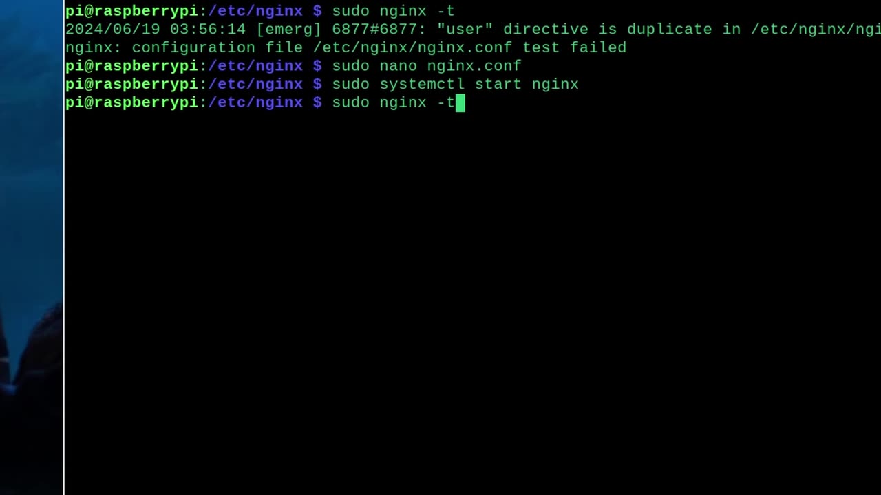 Nginx Failed to start A high performance web server #nginx #raspberrypi5 #raspberrypi4 #linux