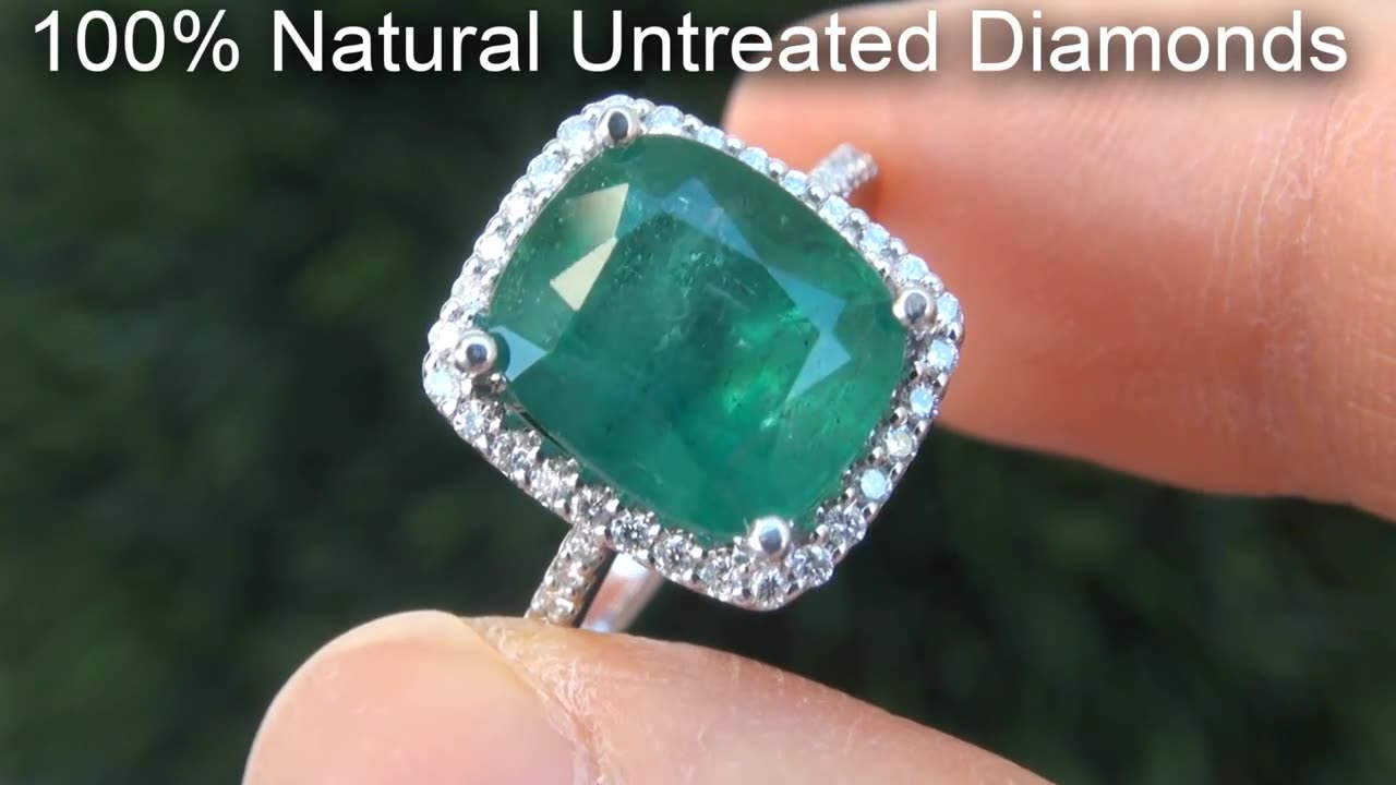 Emerald Colombia Diamond Ring #collection #gemstone