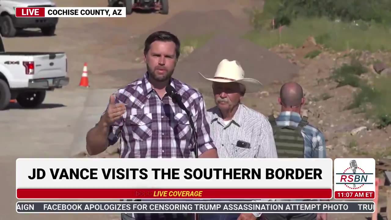 JD Vance at the Southern Border: "You effectively have an open border"