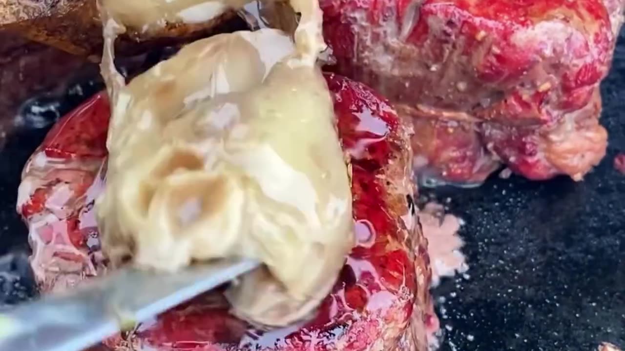 Bone Marrow on a T Bone Steak