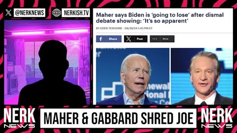 Bill Maher and Tulsi Gabbard Trigger MSNBC Host Over Biden's SAD Debate. 