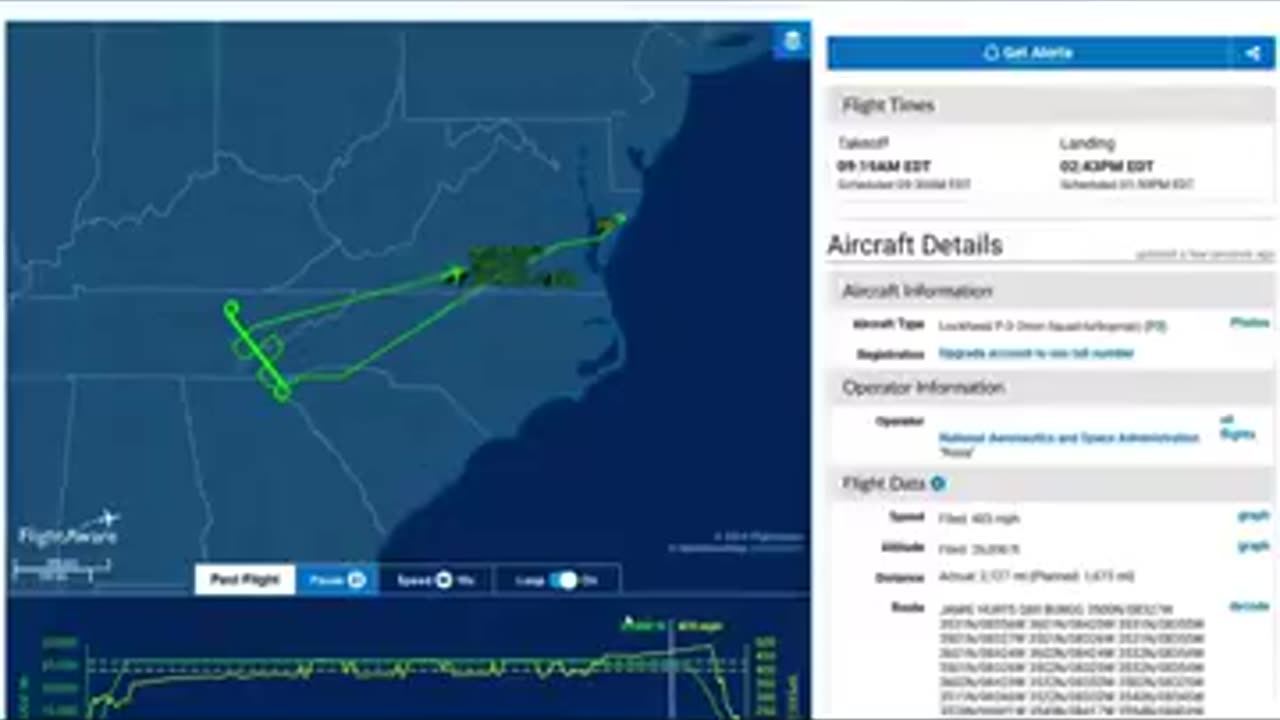 Strange Plane Caught On Camera Controlling Hurricane Helene