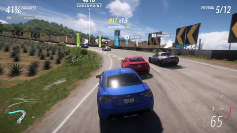 Forza Horizon 5 - Valle Del Rio Sprint in a Subaru BRZ!