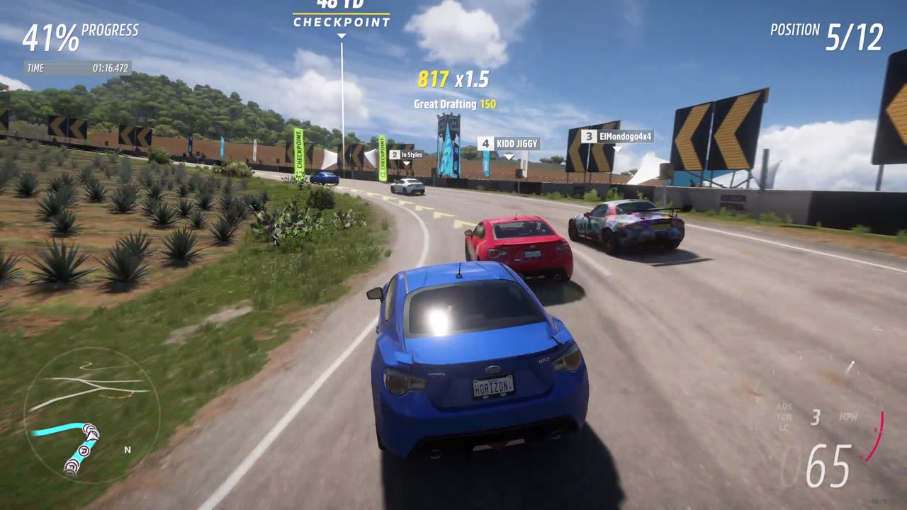 Forza Horizon 5 - Valle Del Rio Sprint in a Subaru BRZ!