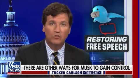 Tucker - Elon Musk is scaring DS who control Twitter