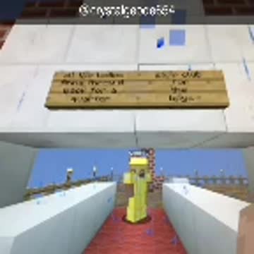 Throwing it back in minecraft