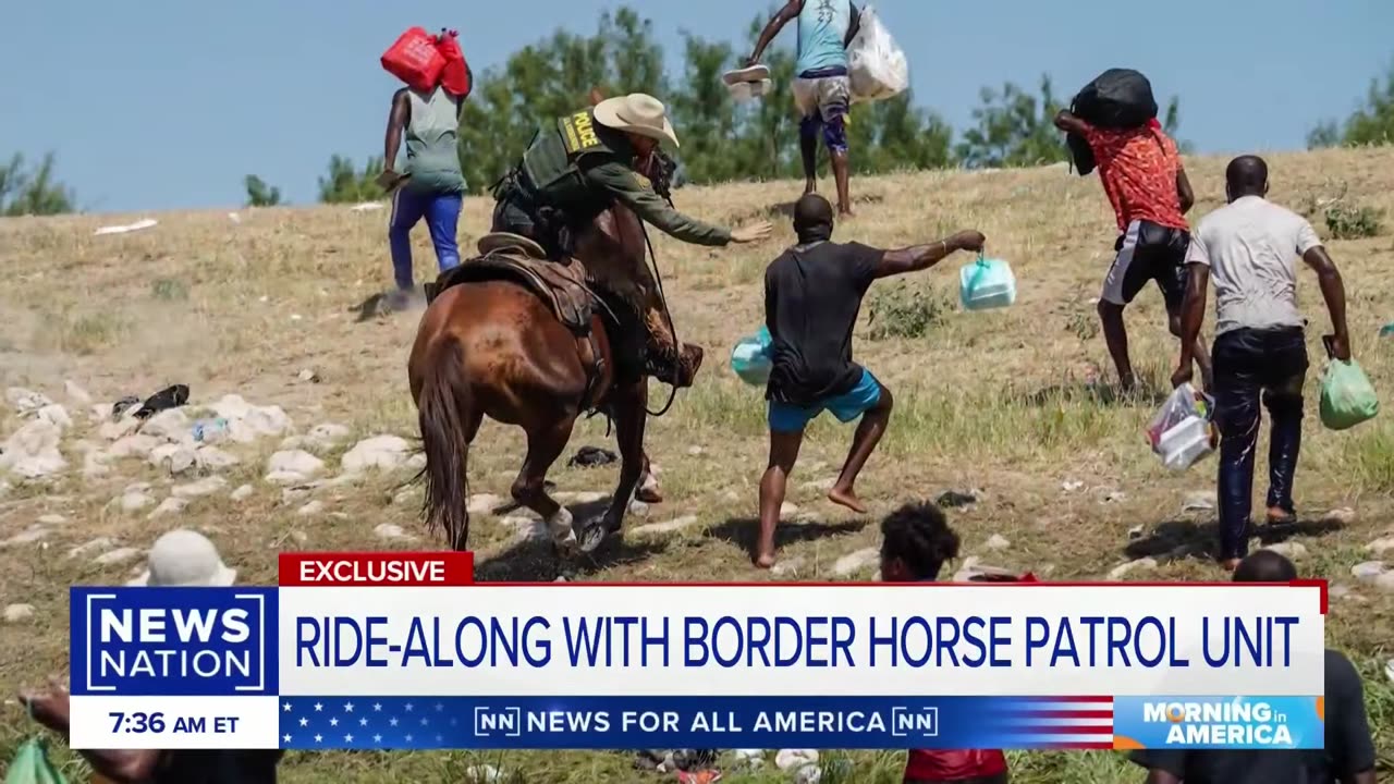 The horse patrol securing the southern border | Morning in America | NE