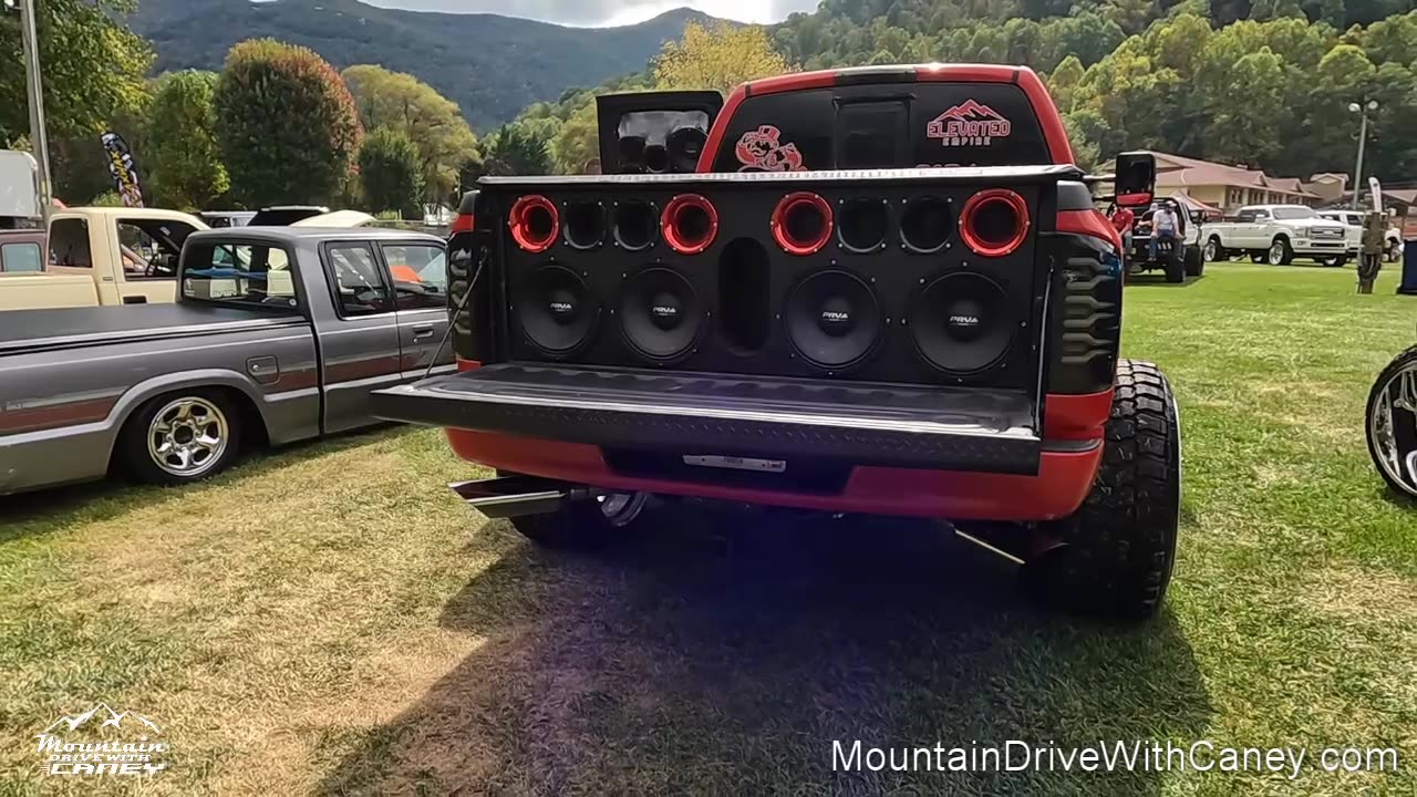 Ram Pickup Truck with Stereo Sound System in Truck Bed