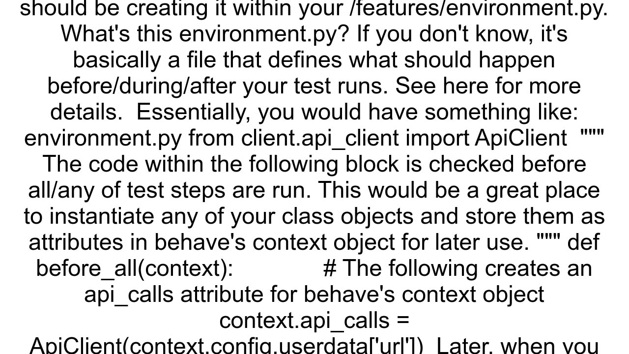 Behave Accessing contextconfig variables outside of step definitions