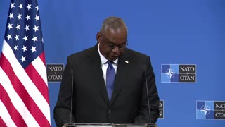 Defense Sec. Austin holds press conference in Belgium