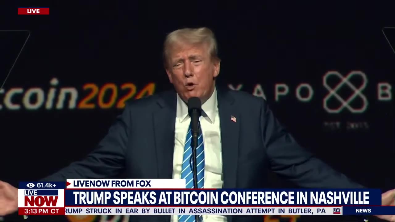 WATCH: Donald Trump Bitcoin Conference 2024 FULL REMARKS in Nashville | LiveNOW from FOX