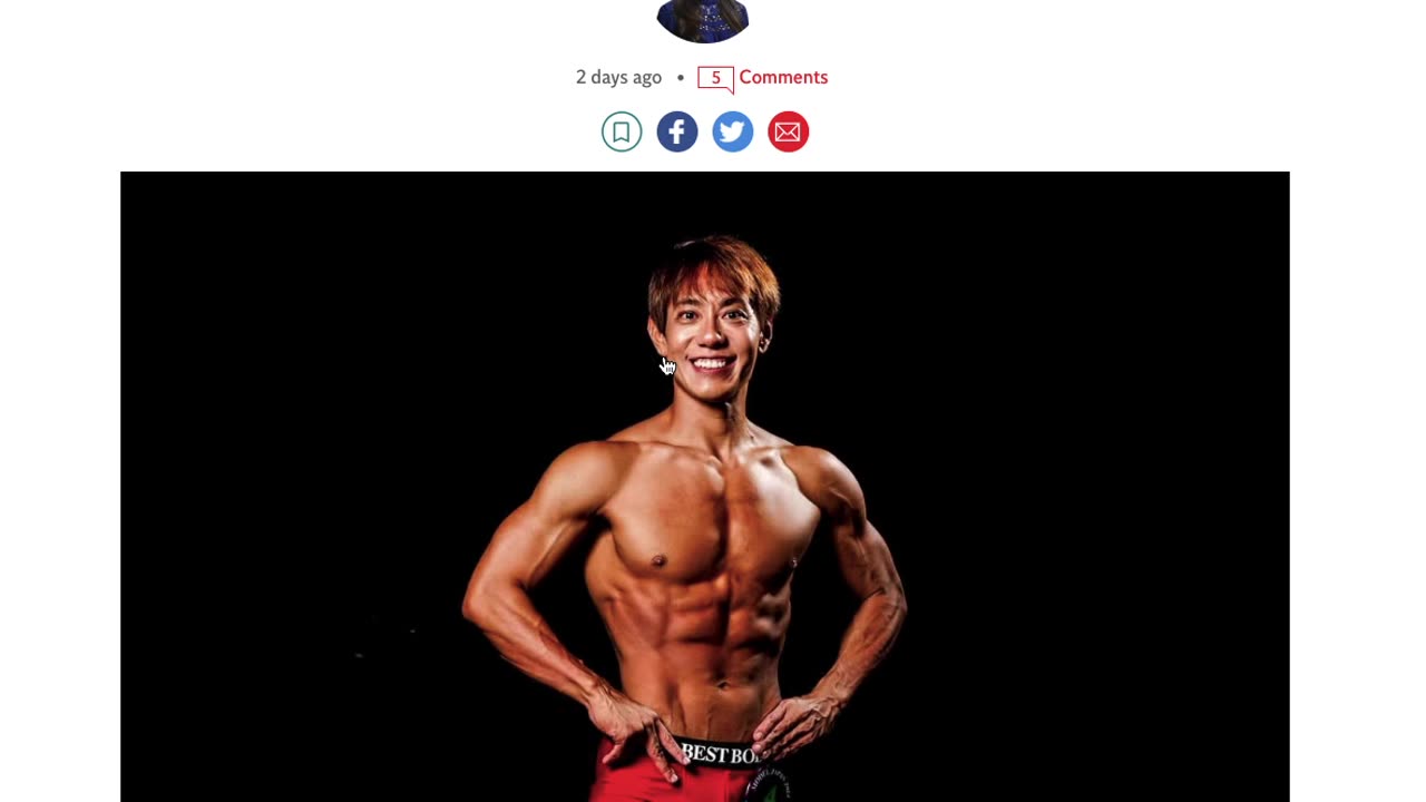 Jason W Chan's Take - Freedom Fighter: Japanese bodybuilder sleeps only 30 minutes a night