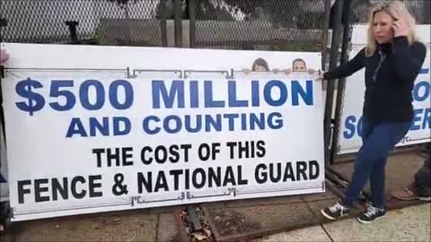 BREAKING : FORT PELOSI SIGN OUTSIDE US CAPITAL. AMERICA IS NOW A TOTAL JOKE - TNTV