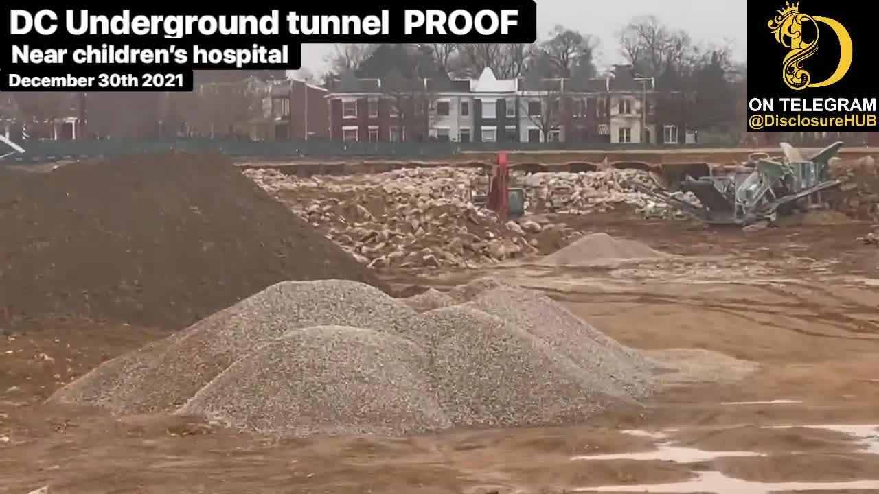 Washington DC - White hats destroying all the underground tunnels they used to traffic children in