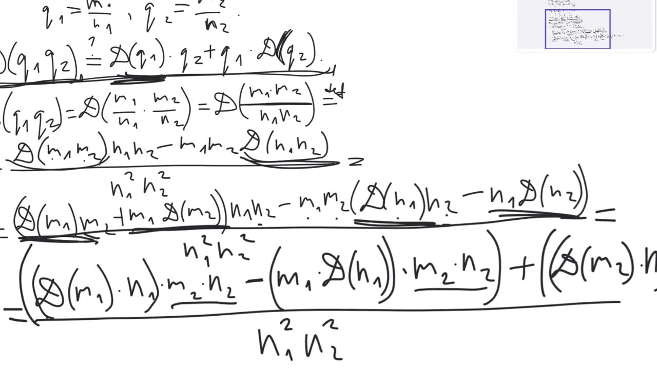 Quotient rule and extending arithmetic derivative to rational numbers | number theory | advanced