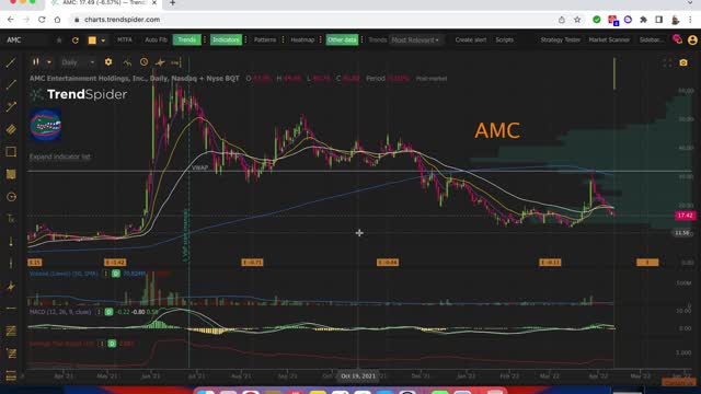 AMC GME A look from a Technical View 4-12-2022