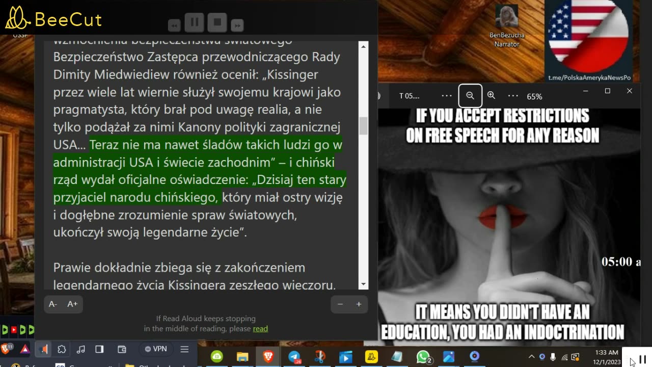 🔴Kissinger umiera,Biden ogłasza „ żołnierz piechoty ma A Kod, który wysadzi świat”🔴