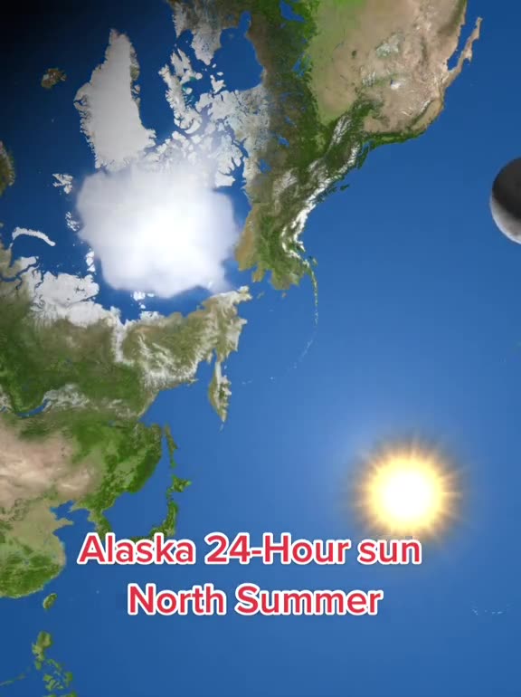 How Alaska has 24 hours of sunlight