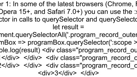 CSS pseudoselector to select the current element within querySelector