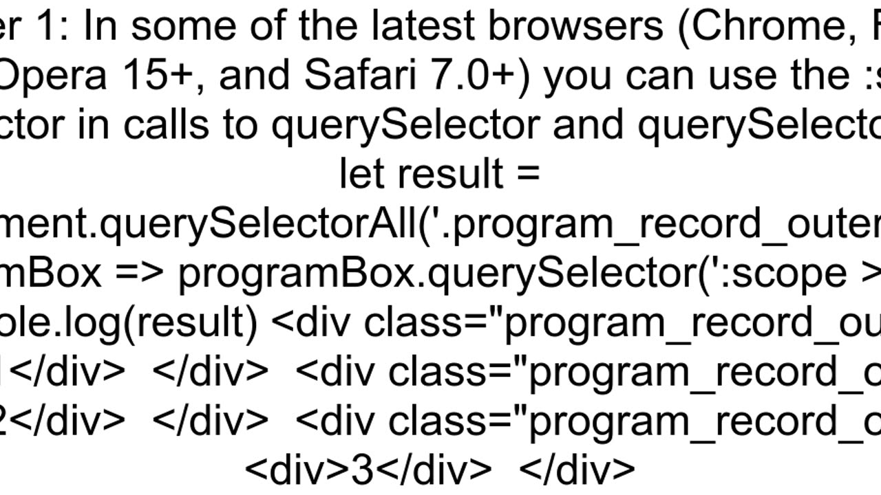 CSS pseudoselector to select the current element within querySelector