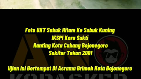 Foto UKT Sabuk Hitam Ke Sabuk Kuning IKSPI Kera Sakti Ranting Kota Cabang Bojonegoro Tahun 2001