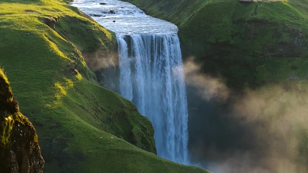 Skógafoss from a different perspective. A must-visit in Iceland *
