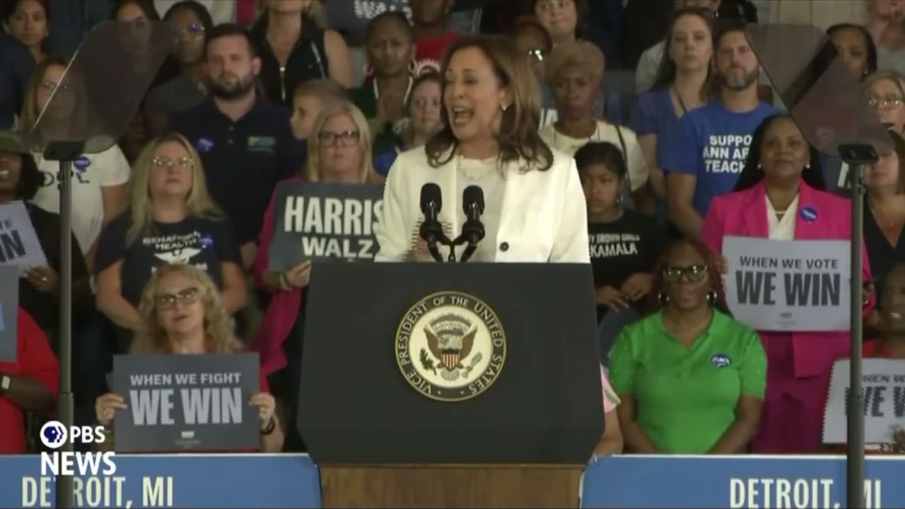 Kamala confuses Pro-Palestine protesters with MAGA people...