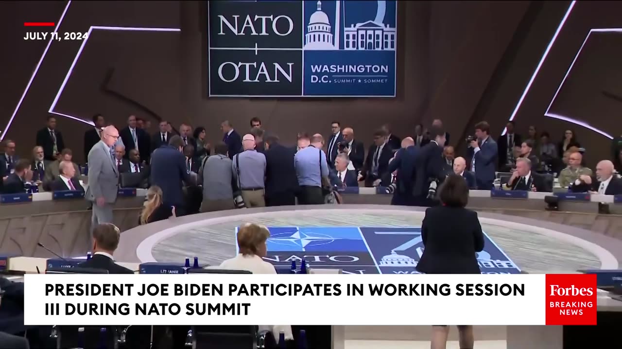 President Joe Biden Participates In Working Session III During NATO Summit