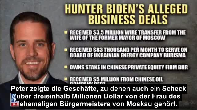 Peter Schweizer, president of the Government Accountability Institute, says Joe Biden's son,