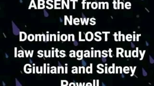Absent from the news.....