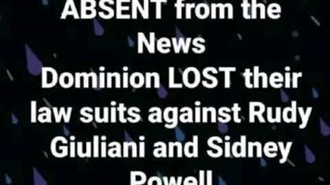 Absent from the news.....
