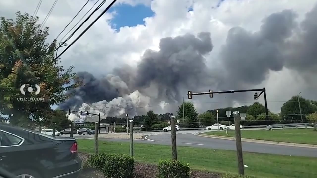 Smoke pours out of BioLab after fire in Georgia