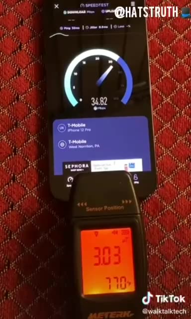 IPhone 5G radiation.