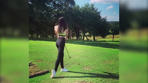 HOT GIRLS ON THE GOLF COURSES #golf #sexy #golfers #compilation #course #pga #topgolf #cutiegirl