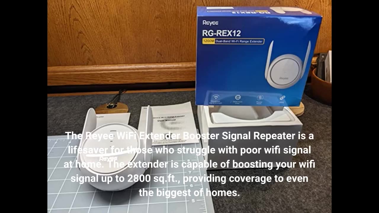 Reyee WiFi Extender Booster Signal Repeater 1200 Mbps-Overview