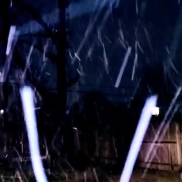 Wicked blizzard! Watch how sick the snow flakes are