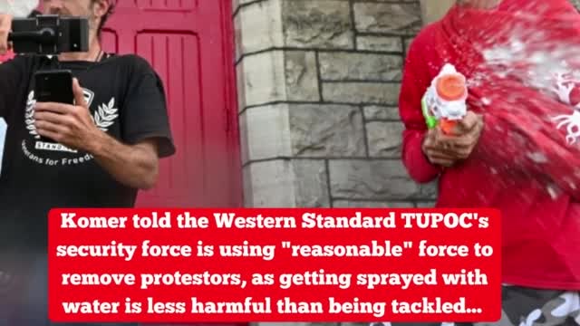 As eviction deadline passes, TUPOC brings out the waterguns