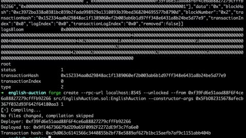 Deploy to Local Blockchain