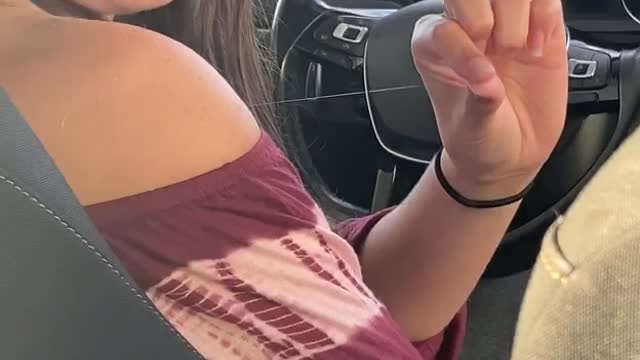 Woman Shows off Her Extra Long Arm Hair