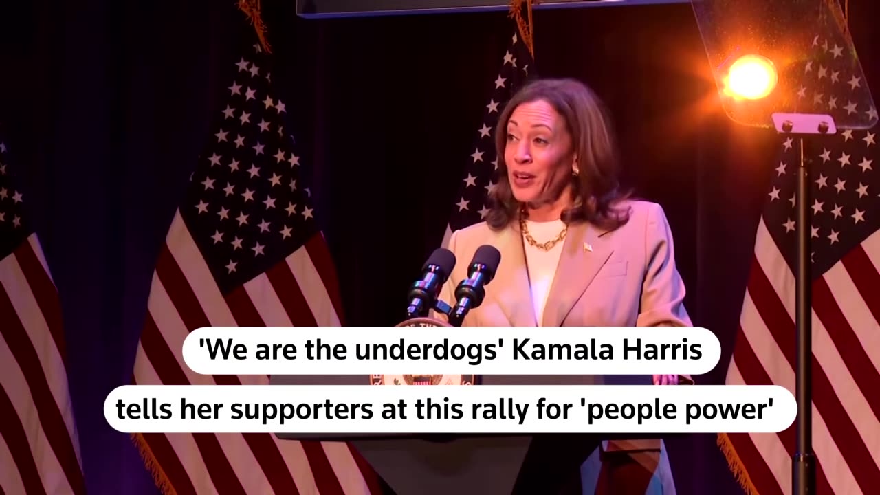 'We're the underdogs' Kamala Harris tells her supporters | REUTERS| TN ✅