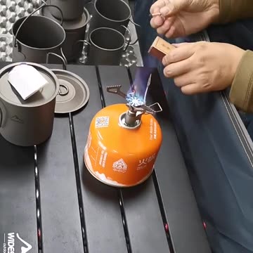 Outdoor Gas Stove Mini Titanium Camping Gas Burner