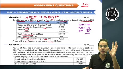 Branch Accounting L1