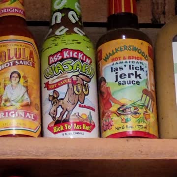 Hot Sauce at Bubba Gumps