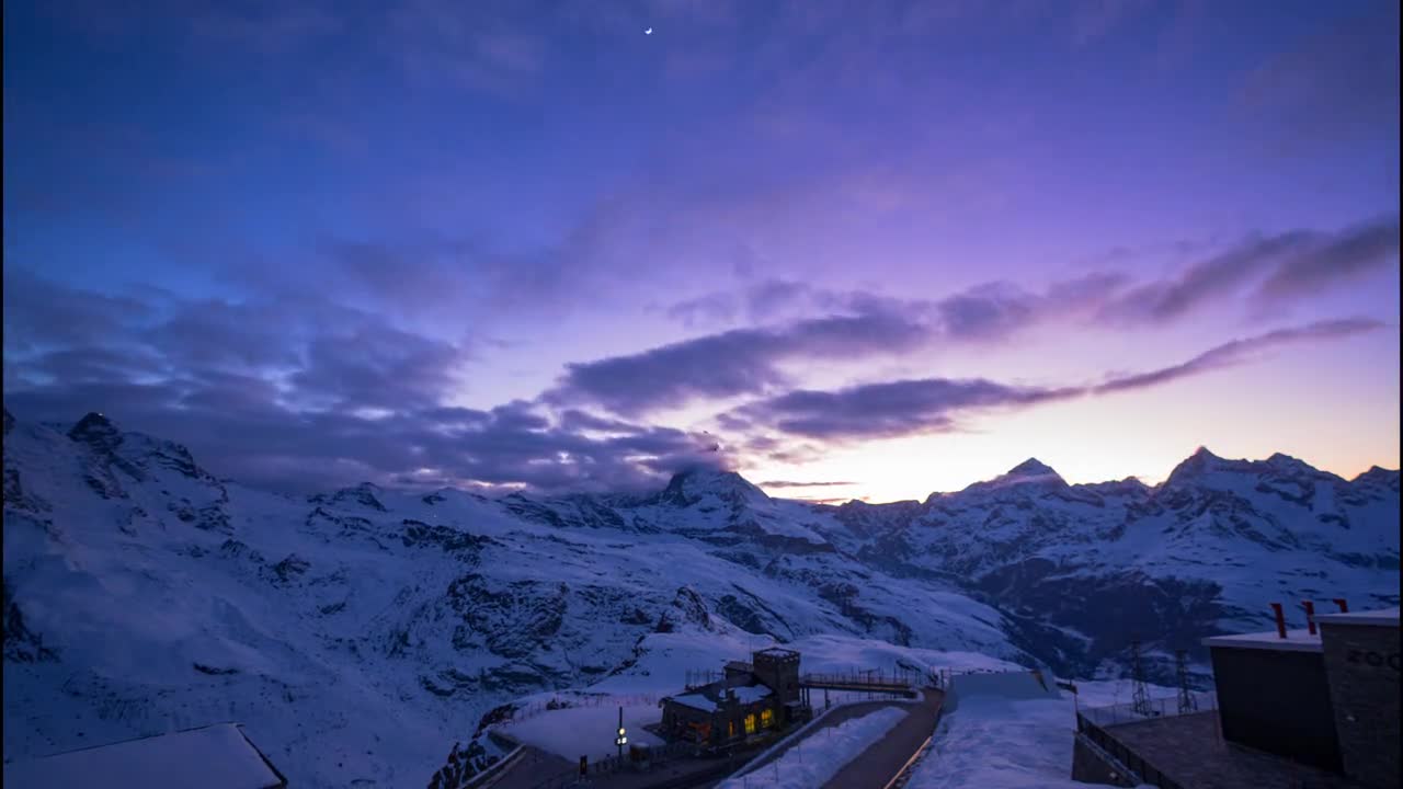 5 seconds of the Matterhorn in Switzerland 8 hours of waiting for this precious moment # Switzerland