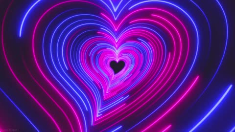 439. Heart Neon Background😘Lovely Pink and Hearts